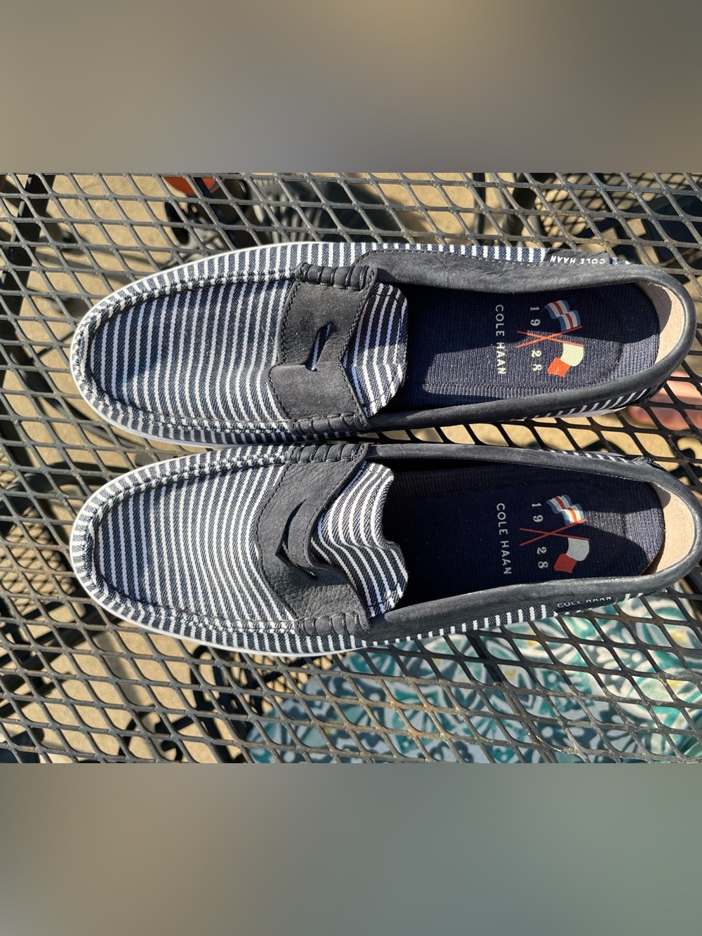 Cole Haan Canvas/Leather Loafers